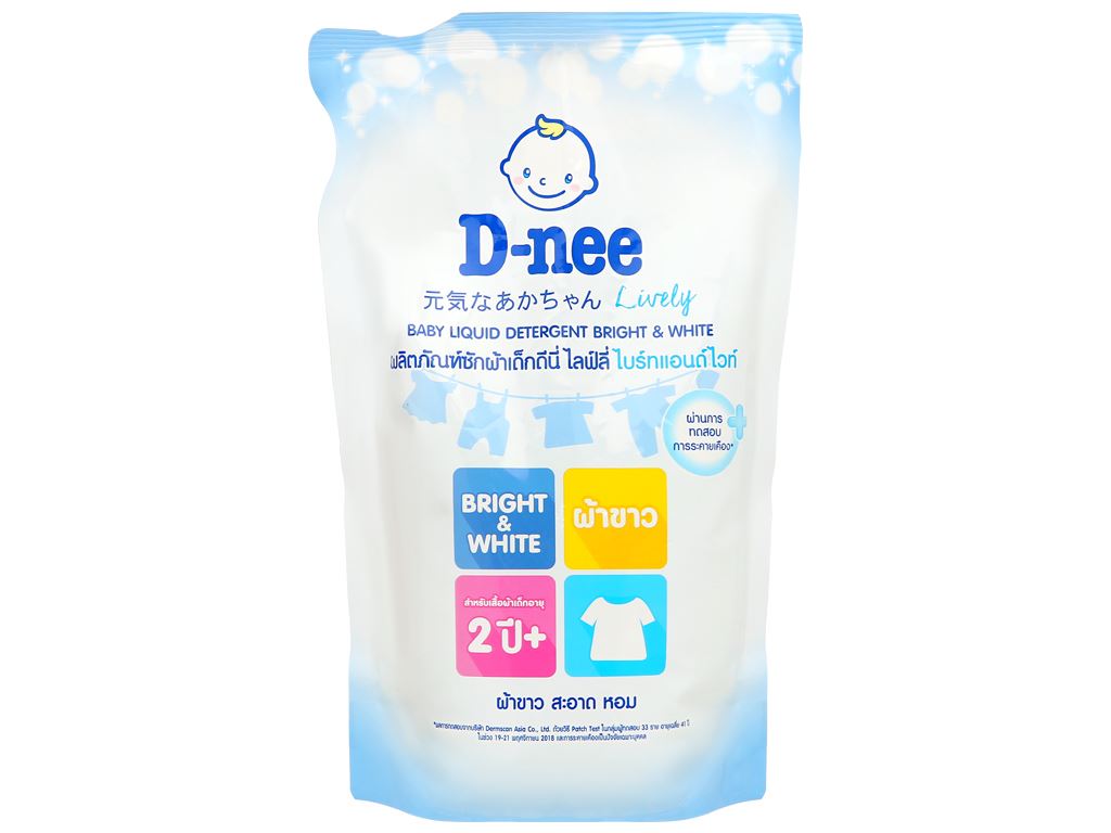 Nước giặt dnee can 3000ml/ túi 550ml thơm dịu an toàn cho bé - nước giặt thái hàng chính hãng có tem đại thịnh!!