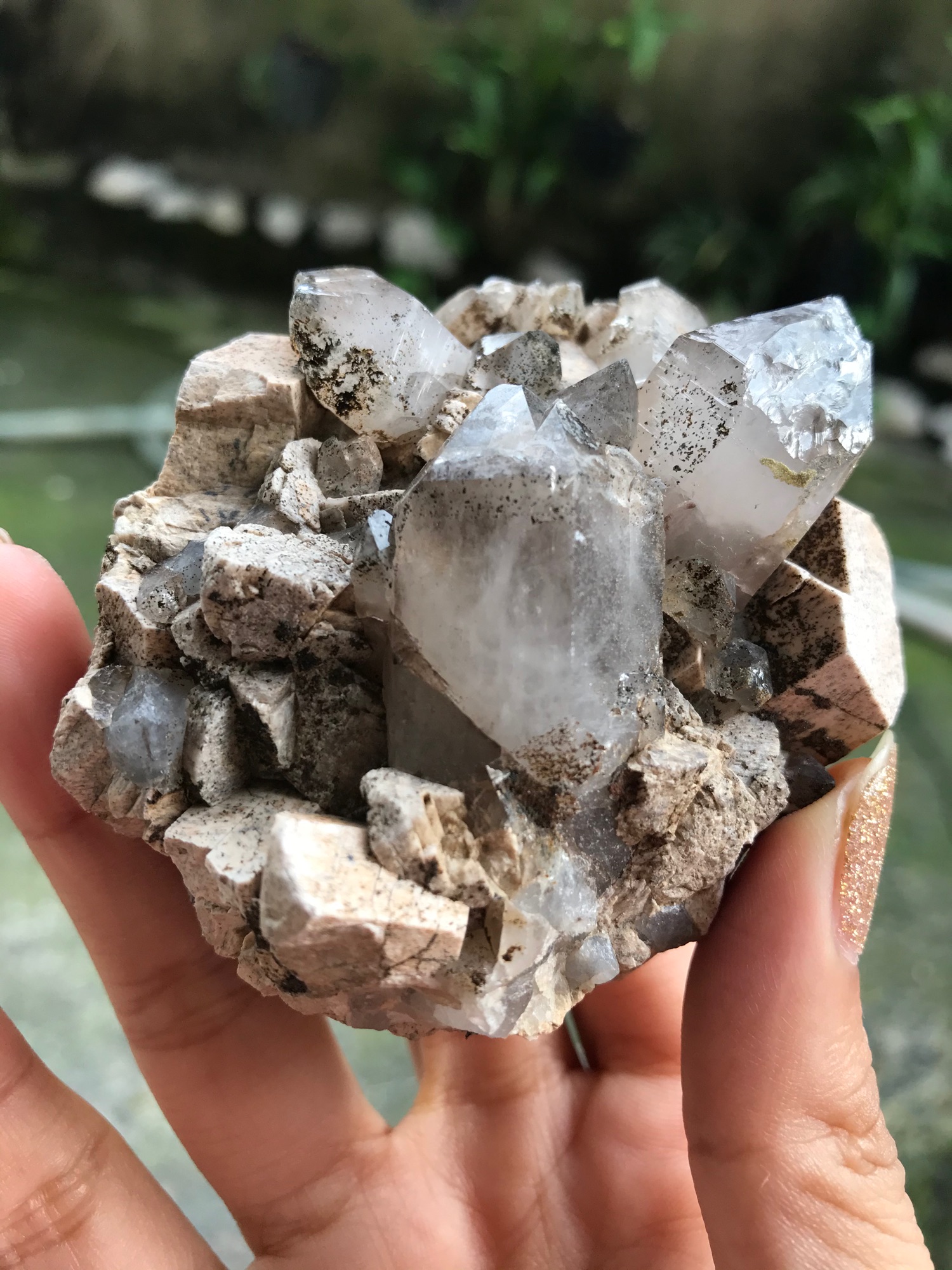 Đá Thạch Anh tự nhiên dạng bụi tinh thể