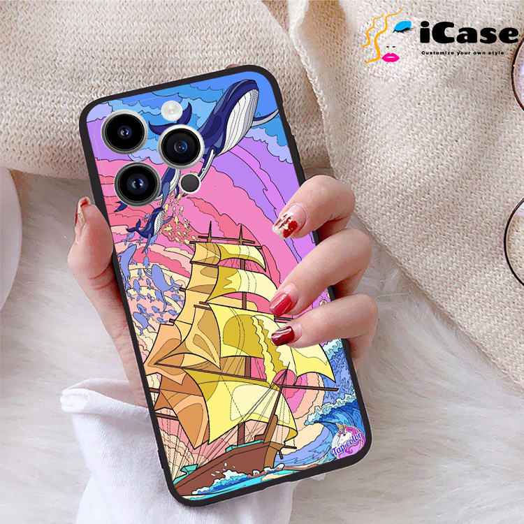 Ốp lưng iPhone 14 Pro viền dẻo TPU BST Purple