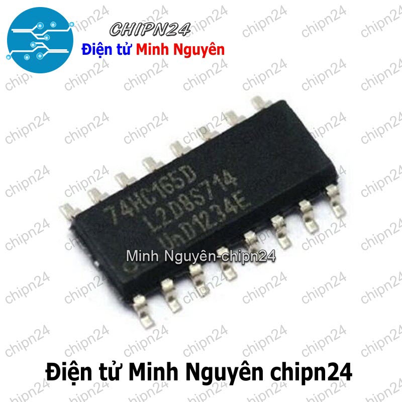 [3 con] (SOP) IC Dán 74165 74HC165 SOP-16 (SMD) (74HC165D) (IC Thanh ghi dịch chuyển PISO 8 bit) - HH002942