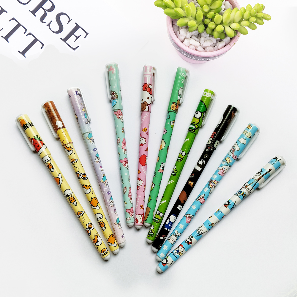 12pc Color Pen School Cute Gel Pens 12 Color Diamond Student Supplies R6Z7 