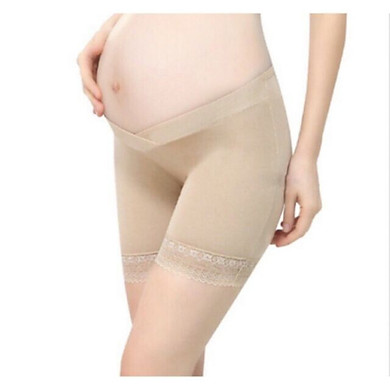 Quần bầu đùi mặc trong váy cạp chéo, chân ren siêu xinh, quần mặc váy bà bầu, quần đùi mặc váy bầu,  quần mặc váy bầu, quần mặc váy, quần đùi mặc váy