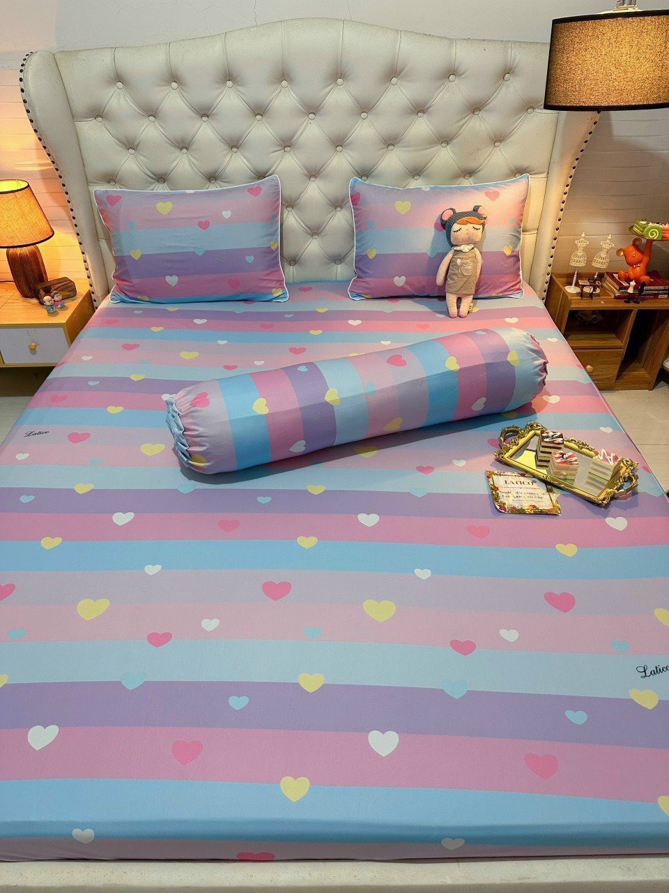 Bộ drap ga thun siêu lạnh lụa chất cực mát