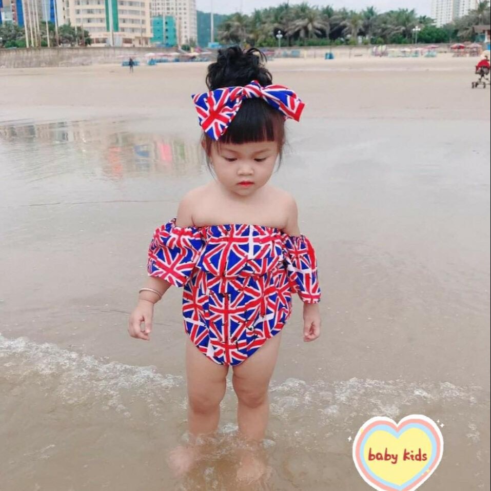 Sét đồ bơi cho bé gái body kèm tuban bé gái kate thái cho bé từ 7kg đến 20kg