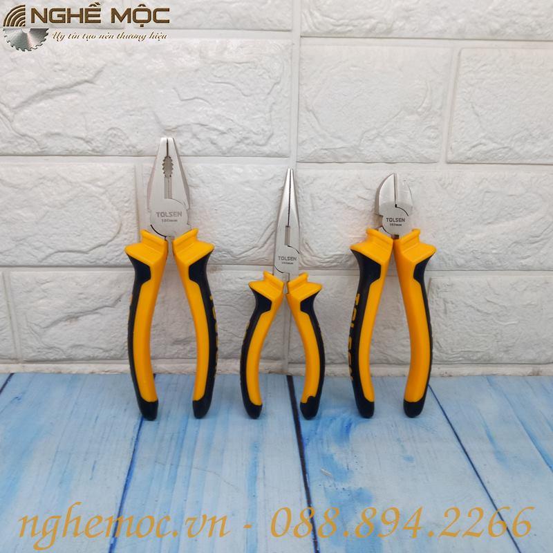 Bộ 3 kìm ( răng – cắt – nhọn ) Tolsen 10400