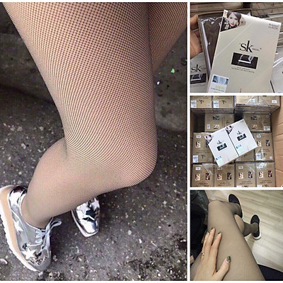 HOT- Quần tất lưới S..K 3D đánh lừa thị giác
