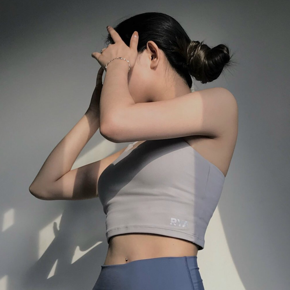 Áo ngực thể thao RYACTIVE -  STRAPPY CROPTANK Grey