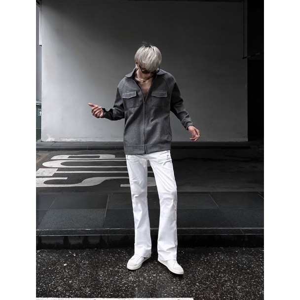 Áo Khoác Khoá Kéo Flannel Jacket - Nass