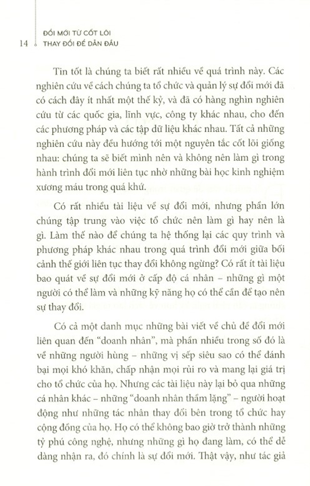 Đổi Mới Từ Cốt Lõi Thay Đổi Để Dẫn Đầu