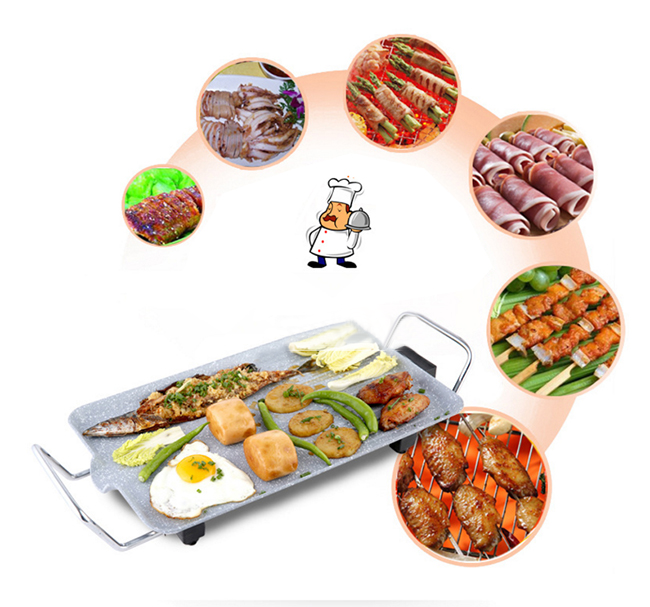 Bếp nướng điện men đá hoa cương