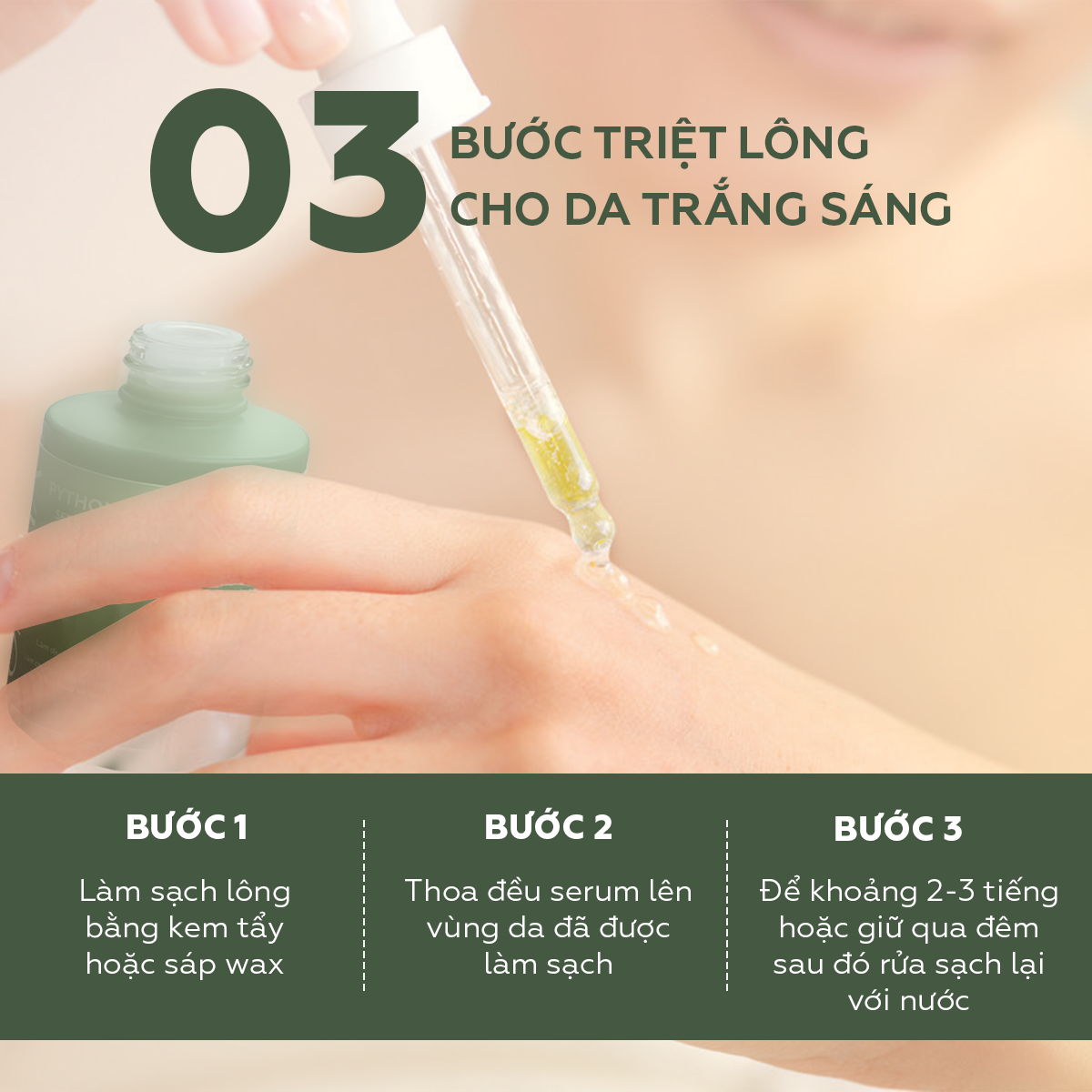 Mỡ trăn triệt lông UMIHA nguyên chất 15ml