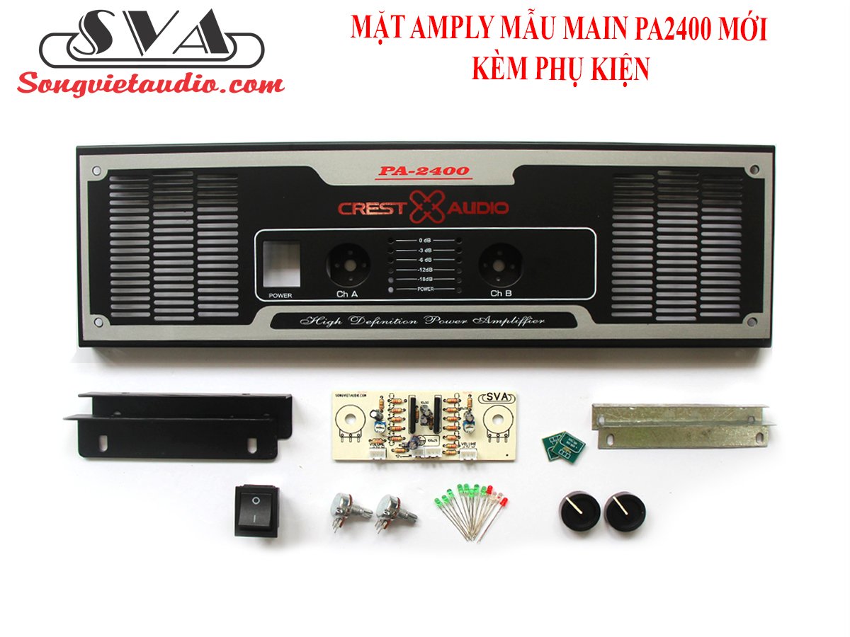 MẶT AMPLI MẪU MAIN 2 KÊNH PA2400