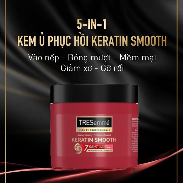 Kem Ủ Tóc Tresemme 180ml Nuôi Dưỡng Tóc Chuyên Sâu Phục Hồi Hư Tổn Giúp Tóc Vào Nếp Mượt Mà Đẹp CHuẩn Salon