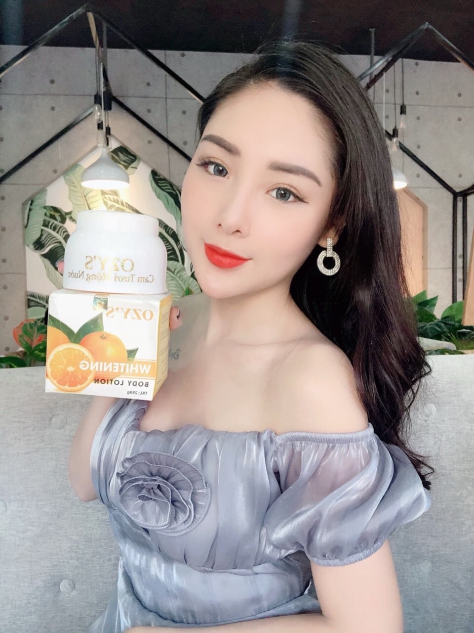 [HCM]KEM TRẮNG DA BODY ?? CAM TƯƠI MỘNG NƯỚC OZYS