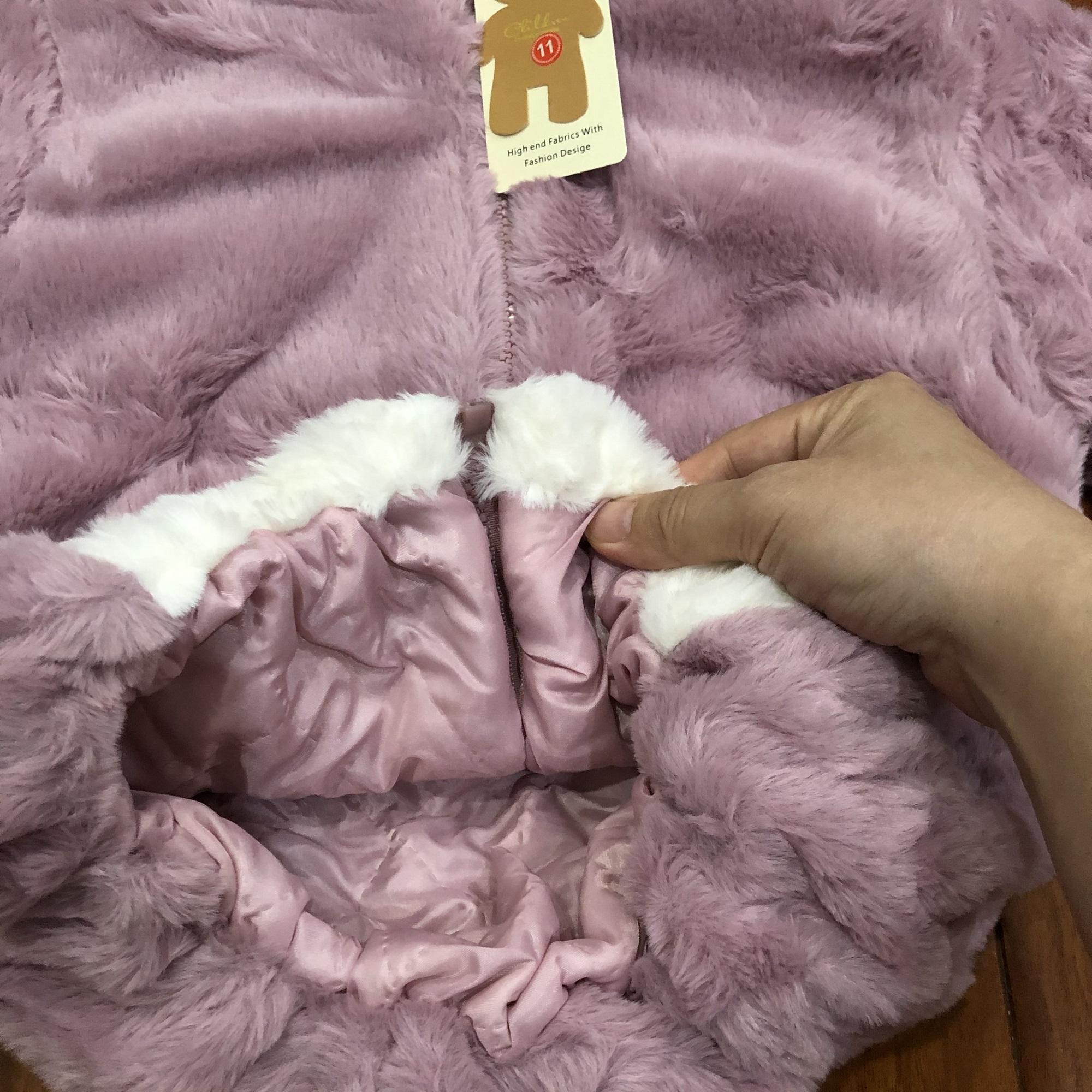 Áo khoác lông cừu dành cho bé từ 8 - 14kg