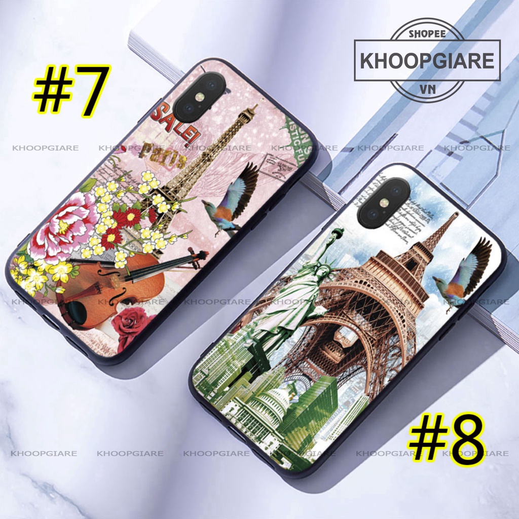Ốp lưng IPhone 6, 6S, 6 plus, 6s plus,7, 8 Plus, X, XS, XSMAX Tháp Eiffel