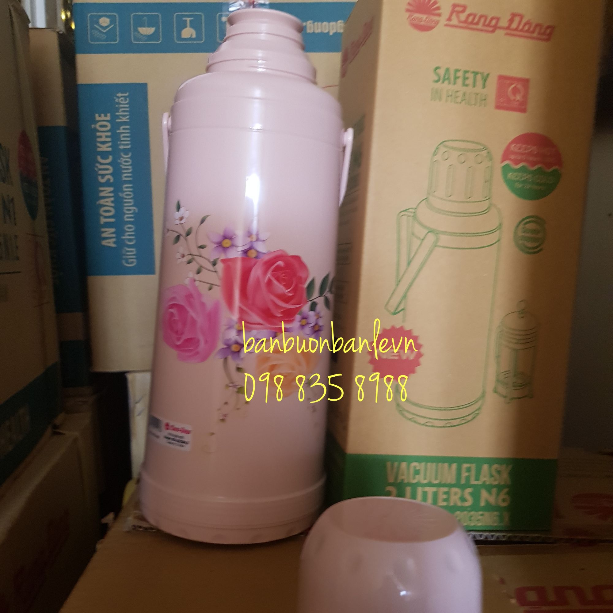 Phích đựng nước nút xoáy  Rạng đông 2035 N6.X
