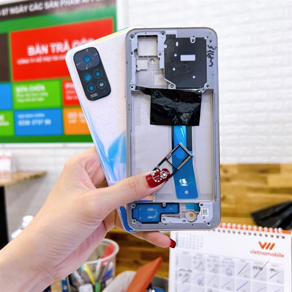 Bộ vỏ Xiaomi Redmi Note 11 4G zin mấu máy chuẩn