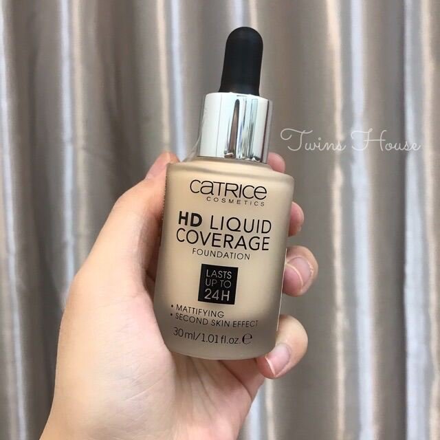 Kem nền Catrice HD Liquid Coverage Foundation 24h - Sẵn 2 tone 010 và 020