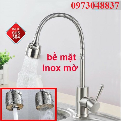 Vòi rửa bát nóng lạnh INOX 304
