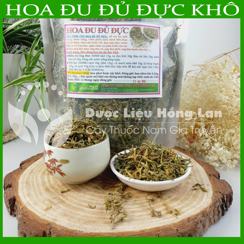 Hoa đu đủ đực sấy khô loại 1 đóng gói 1kg - công ty dược liệu hồng lan
