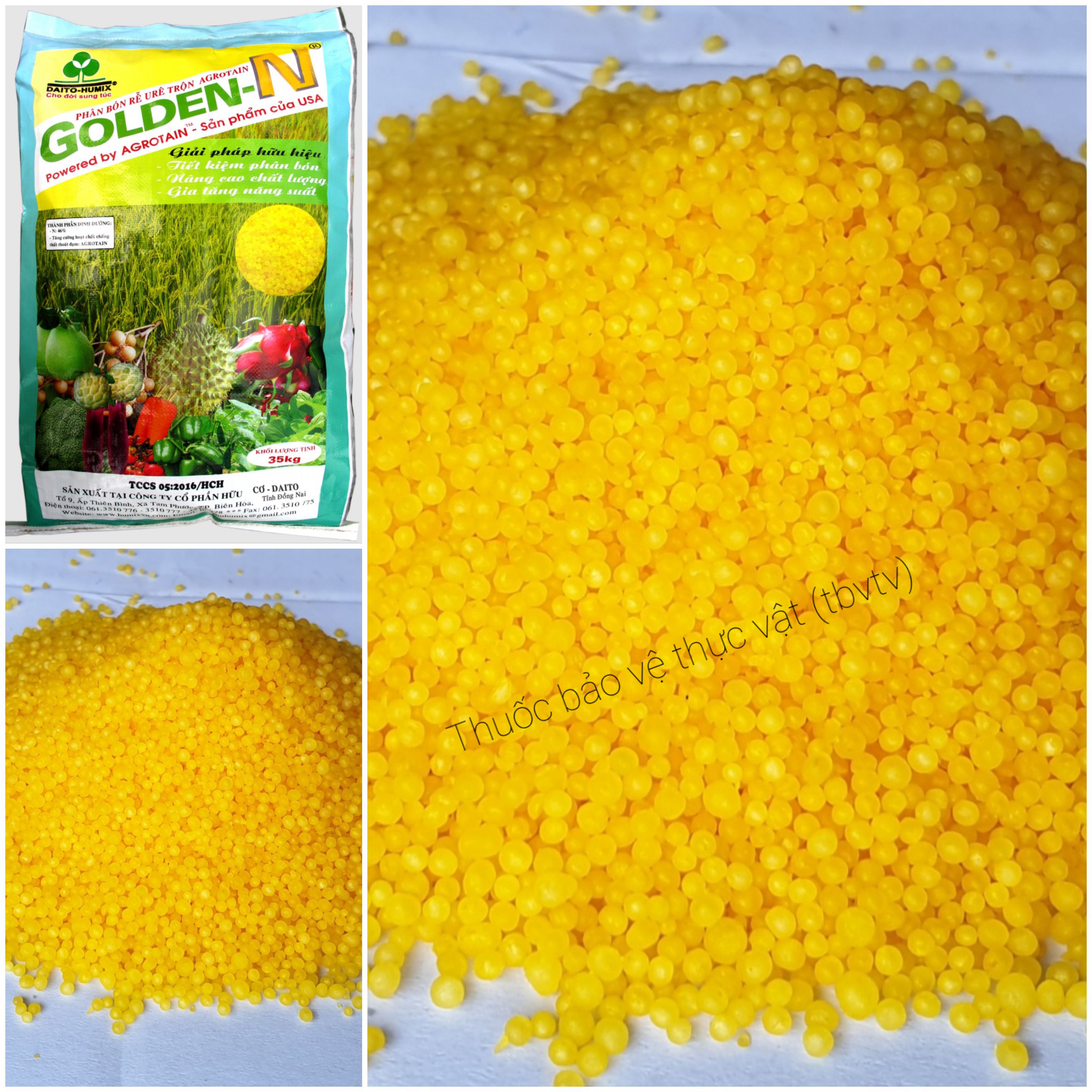 (Combo 5kg)💎 Phân bón Ure Vàng Mỹ USA Golden-N Powered by AGROTAIN 🌱Chiết lẻ từ bao 35kg
