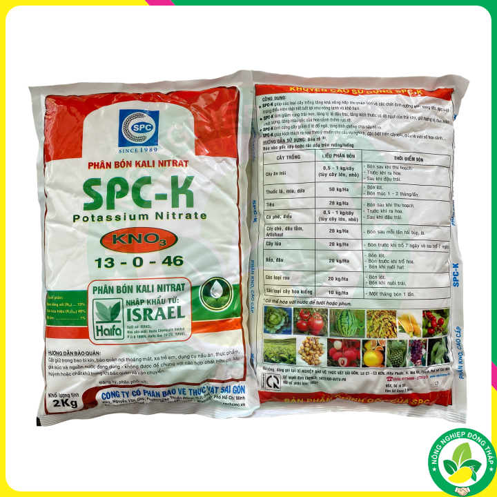 Phân Bón KALI NITRAT SPC-K Potassium Nitrate KN03 13-0-46 (Gói 2kg)