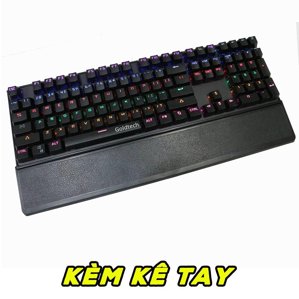 BÀN PHÍM CƠ GOLDTECH K25 CHUYÊN GAME, 12 CHẾ ĐỘ LED