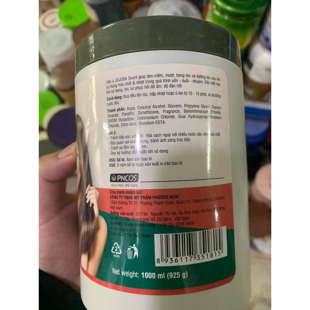 KEM Ủ TÓC HẤP DẦU TINH CHẤT JOJOBA KARANZ 1000ML