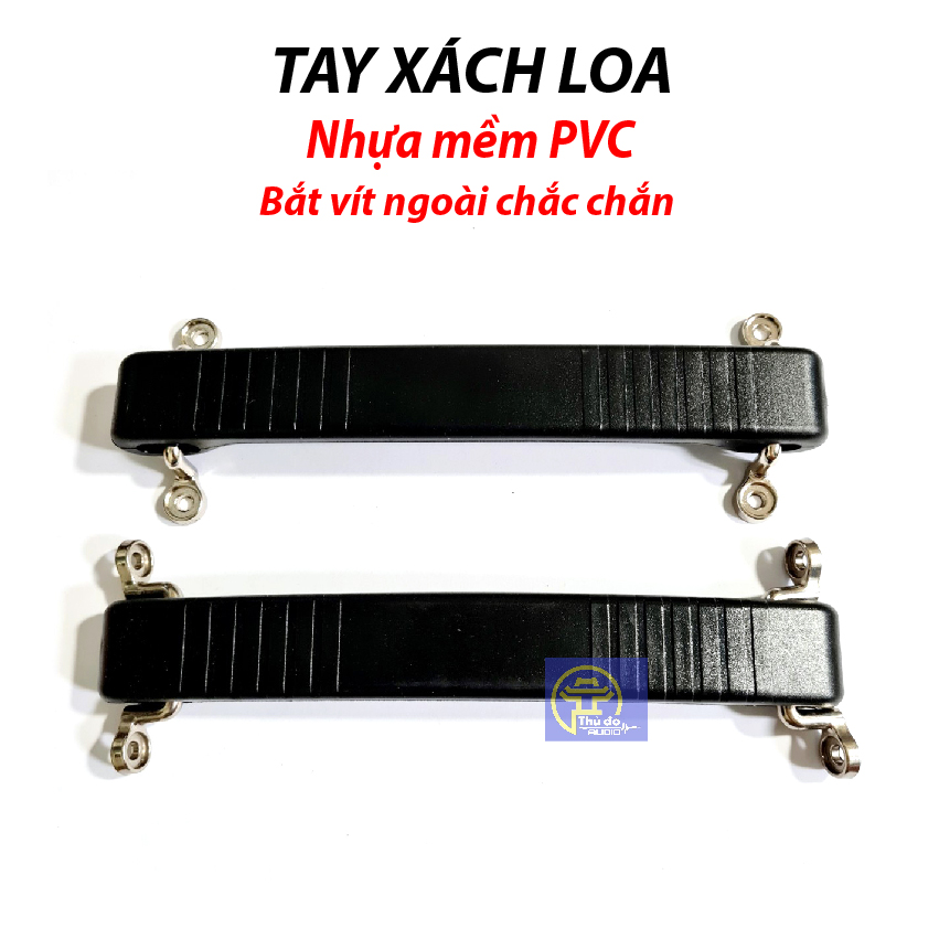Tay xách loa bằng nhựa PVC chân ốc ngoài loại xin. Tay nắm loa, quai xách loa - đơn giá 1 cái