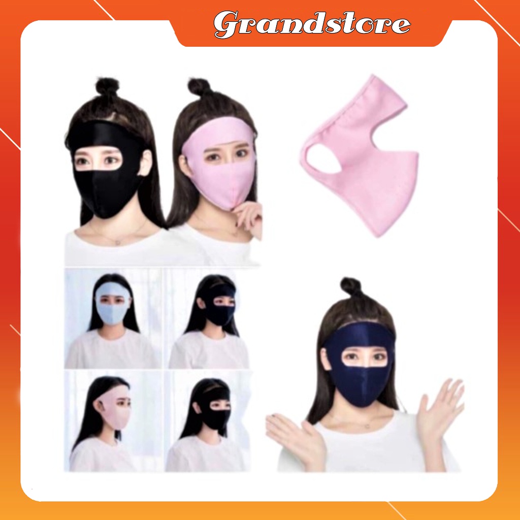 Khẩu trang vải mặt nạ ninja nam nữ 2 lớp bịt mặt che kín hết toàn cả mặt trán chống nắng tia uv khói bụi đi đường phượt