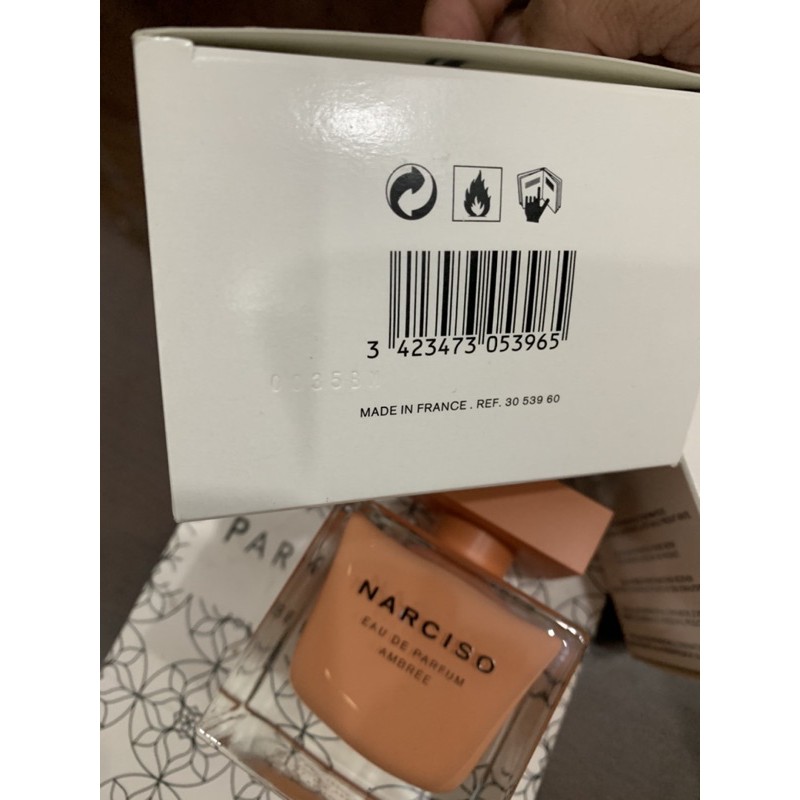 Nước hoa nữ tester Narciso Ambree edp 90ml (tester hộp như hình)