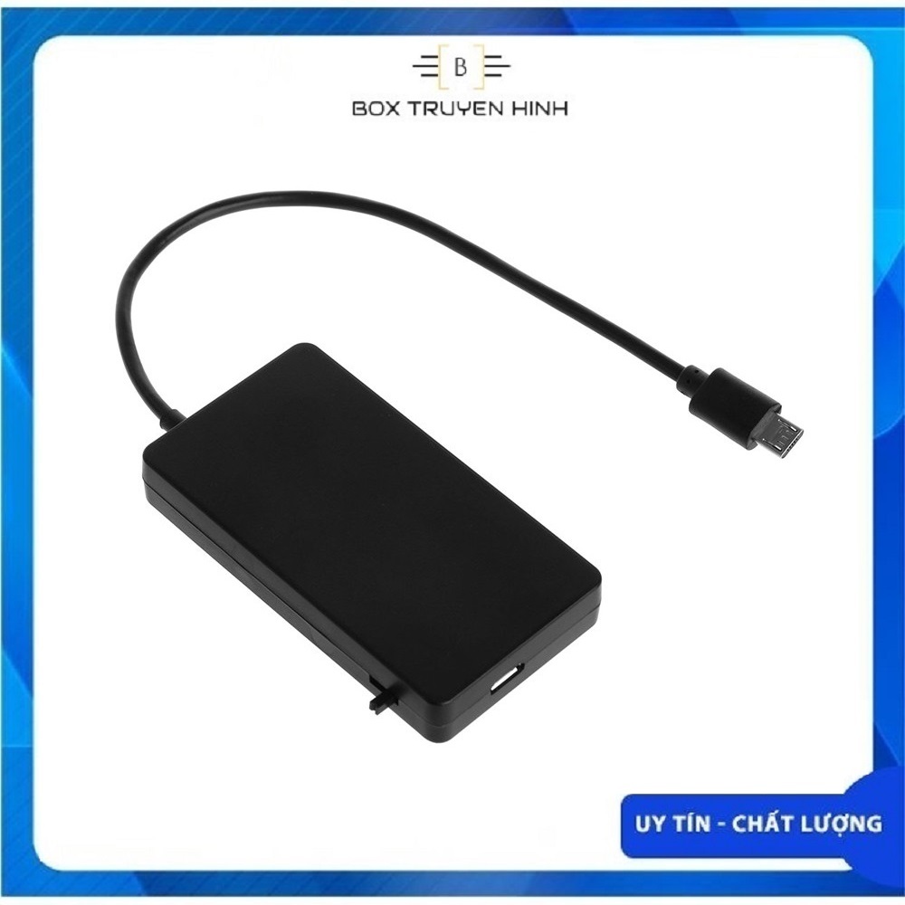 Hub Chuyển Đổi 4 Cổng Micro Usb Otg Cho Android box, Điện Thoại Và Máy Tính Bảng Android / Windows, dùng tốt cho Box Onn, nhận Lan qua USB