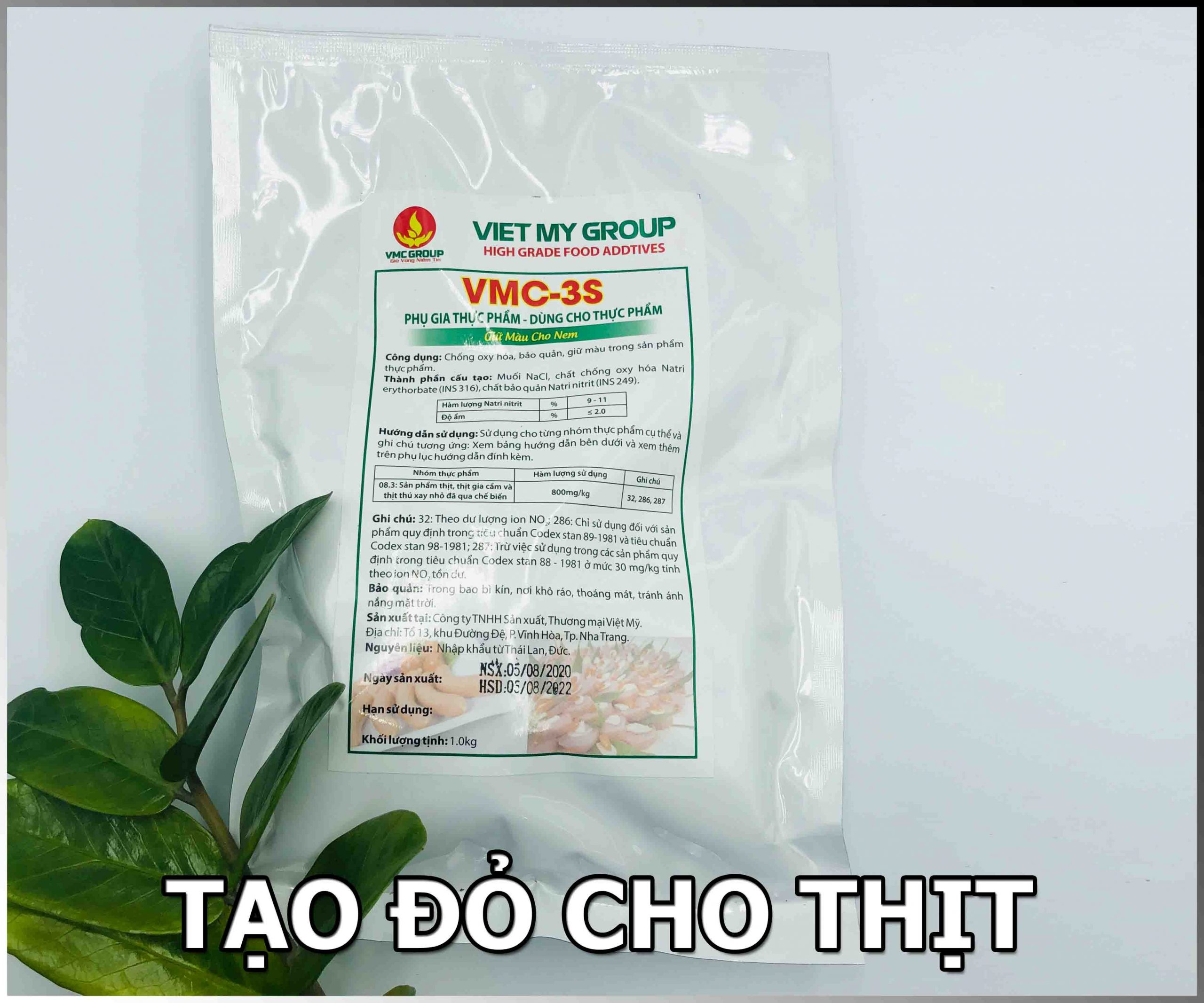 Tạo màu hồng thịt cho nem chua - Vmc 3s