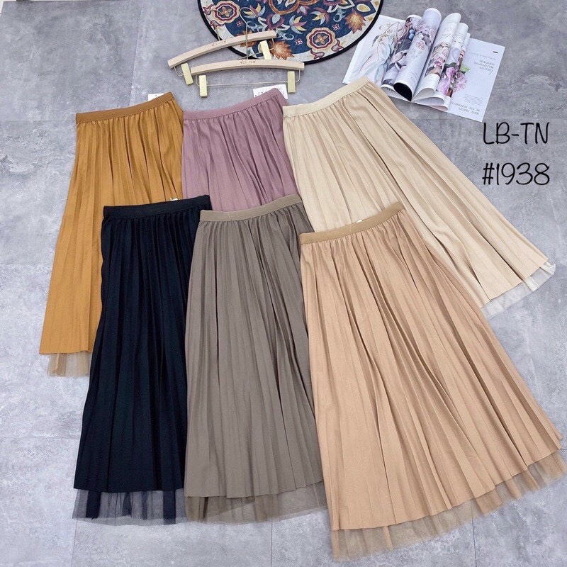 Skirt pleated long dress is 2 face, feet skirt 2 layer (video, real photos)