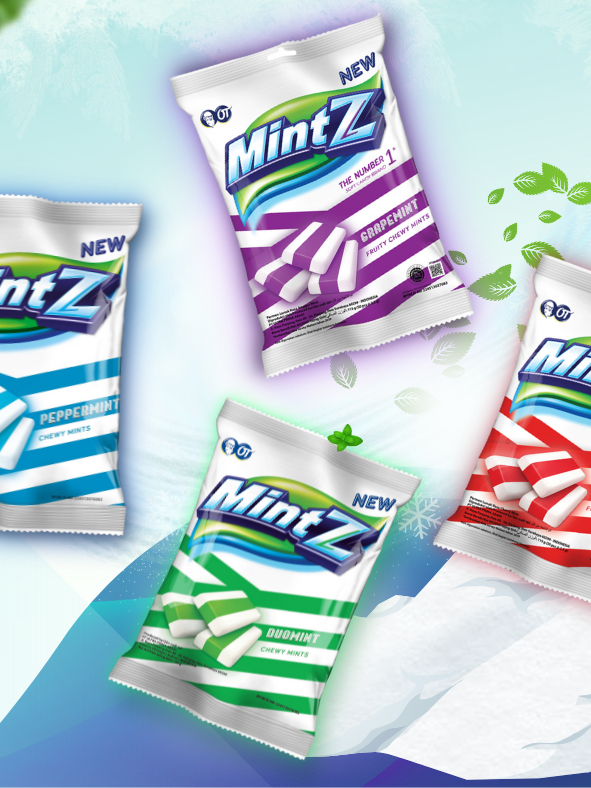 Mintz Duomint Chewy Mints Mint Flavor (115g Pack-Leaf)