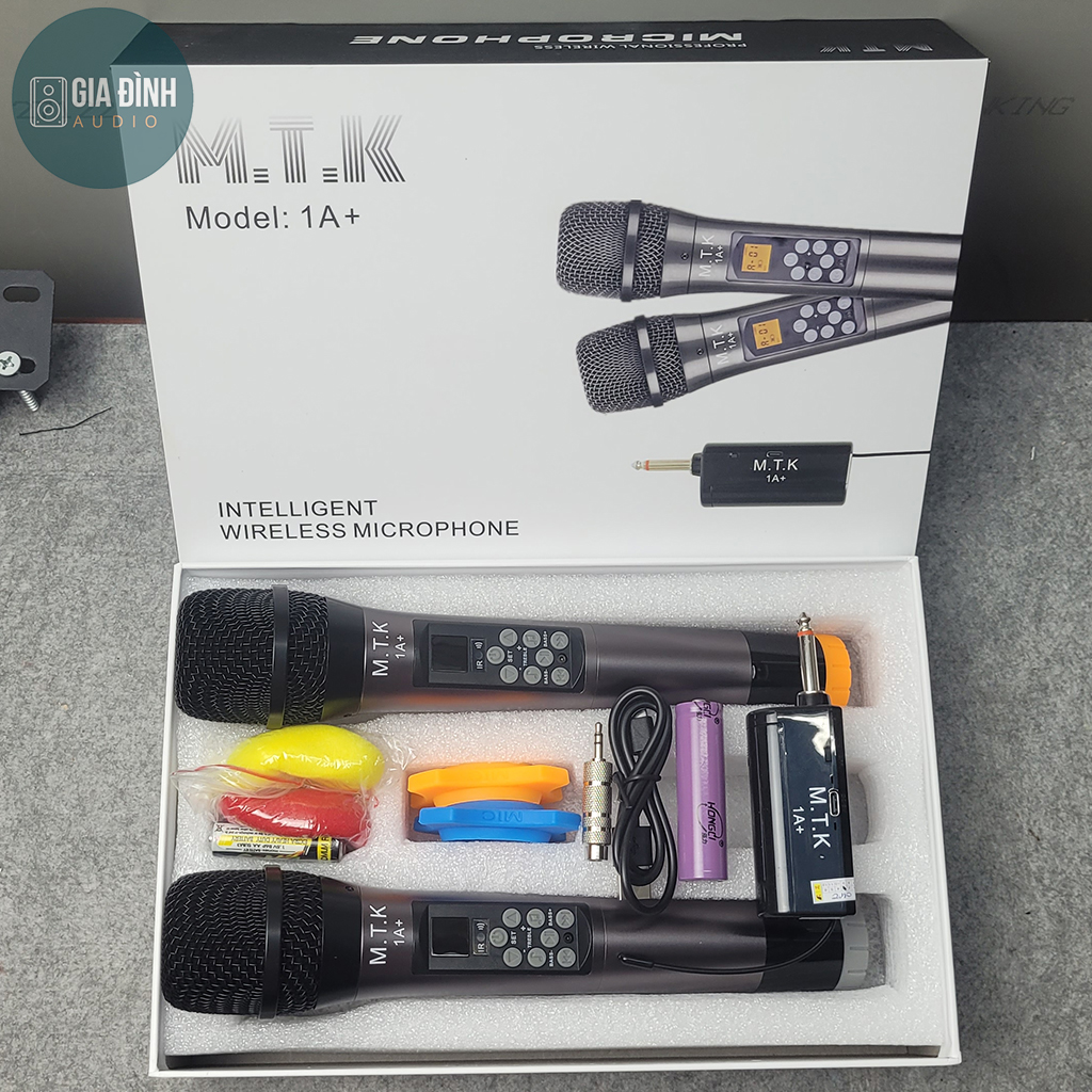 Micro không dây đa năng MTK 1A+ NEW - Tích hợp chỉnh bass, treble, echo ngay trên thân mic