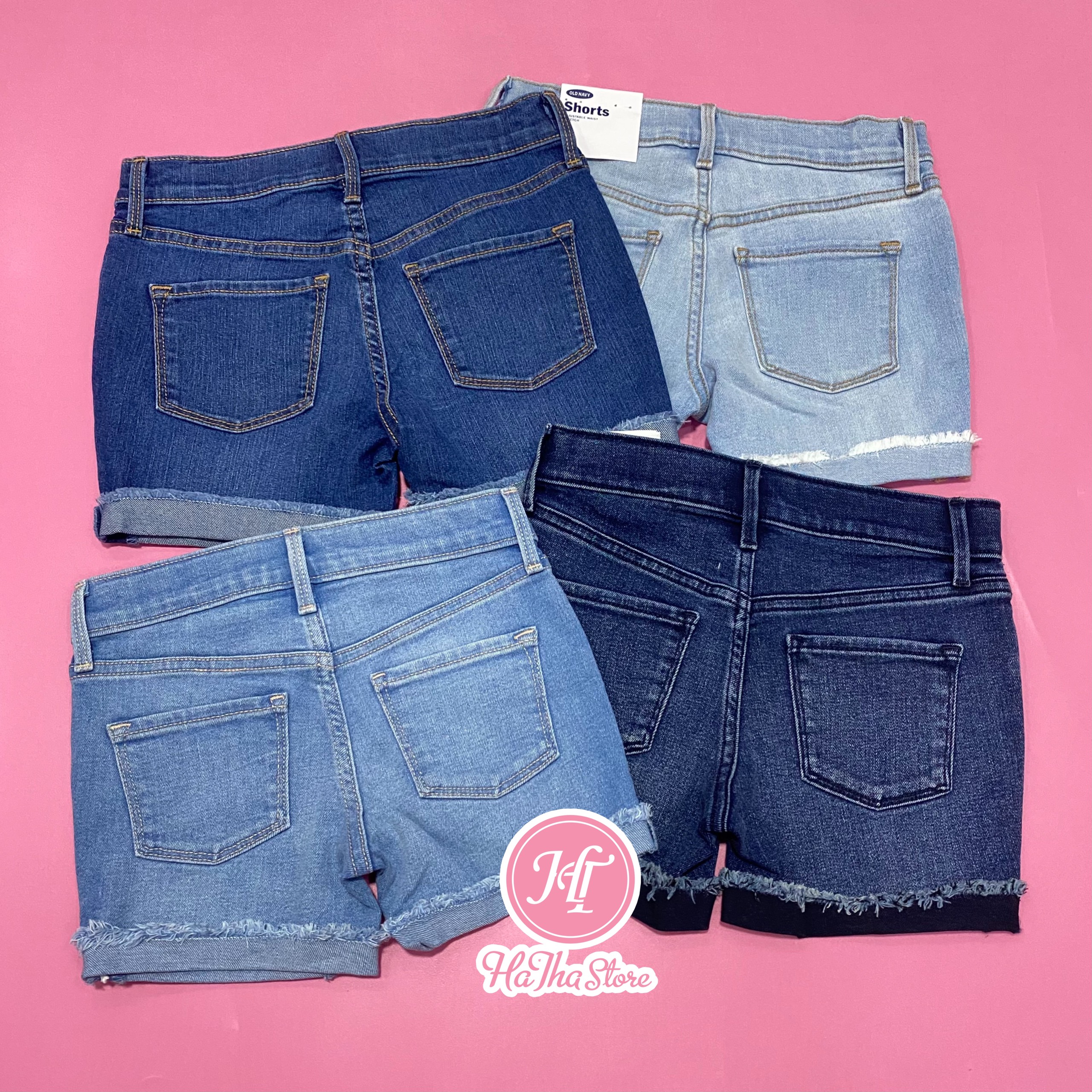 (Size18-52kg) Quần short jean 0ID N4√¥ cho bé gái