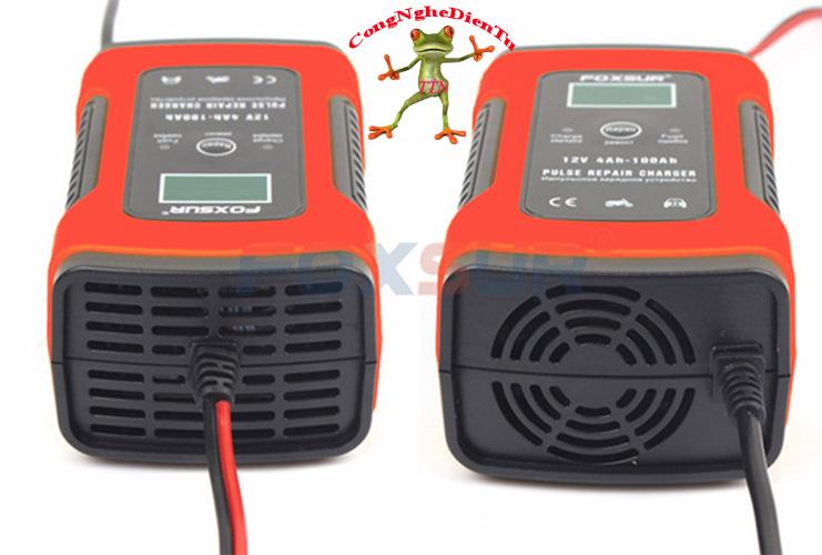 Sạc acquy 12 volt FOXSUR  dòng sạc 5A