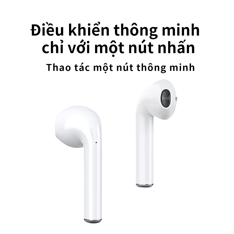 SALE 50% Phiên Bản Cao Cấp Tai Nghe Bluetooth Không Dây Nhét Tai Không Dây I12 V5.0 Có Mic Đàm Thoại Nút Cảm Ứng Âm Thanh HIFI