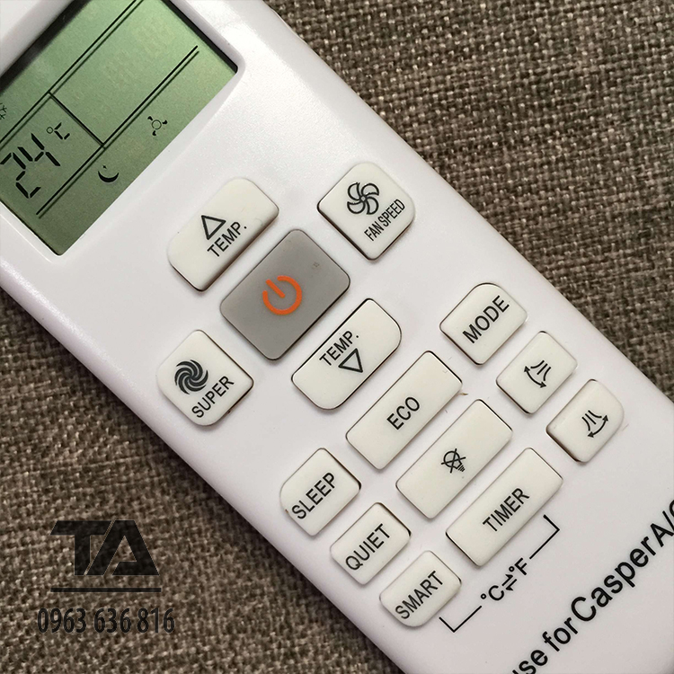 Remote máy lạnh Casper ✔ Điều khiển điều hòa Casper
