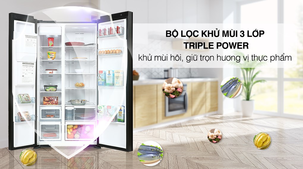 [Trả góp 0%]Tủ lạnh Hitachi Inverter 573 lít R-SX800GPGV0(GBK) (Giá áp dụng giao tại HN, HCM& các tỉnh liên hệ shop)