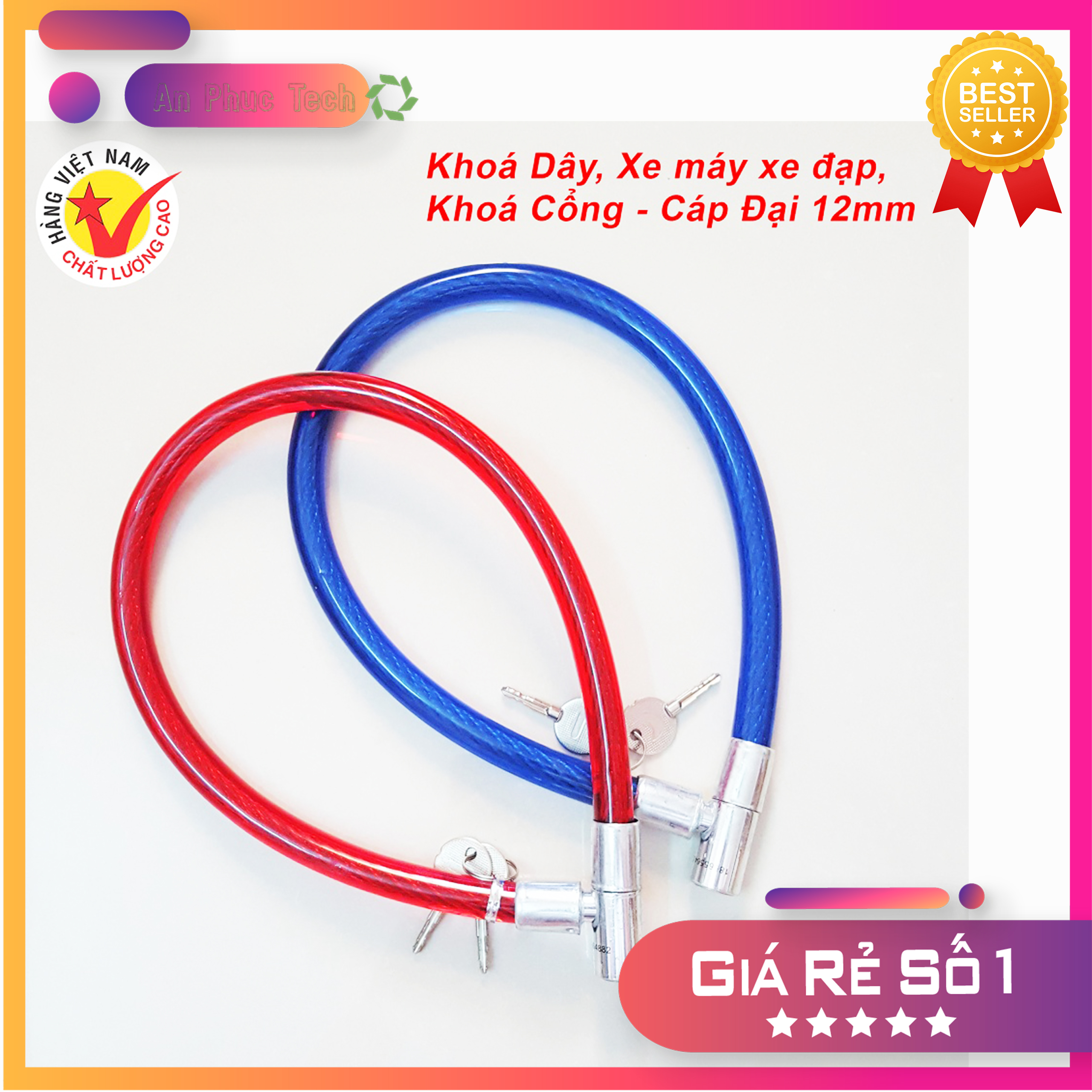 Ổ Khoá Xe Đạp - Khoá Dây Chống Trộm