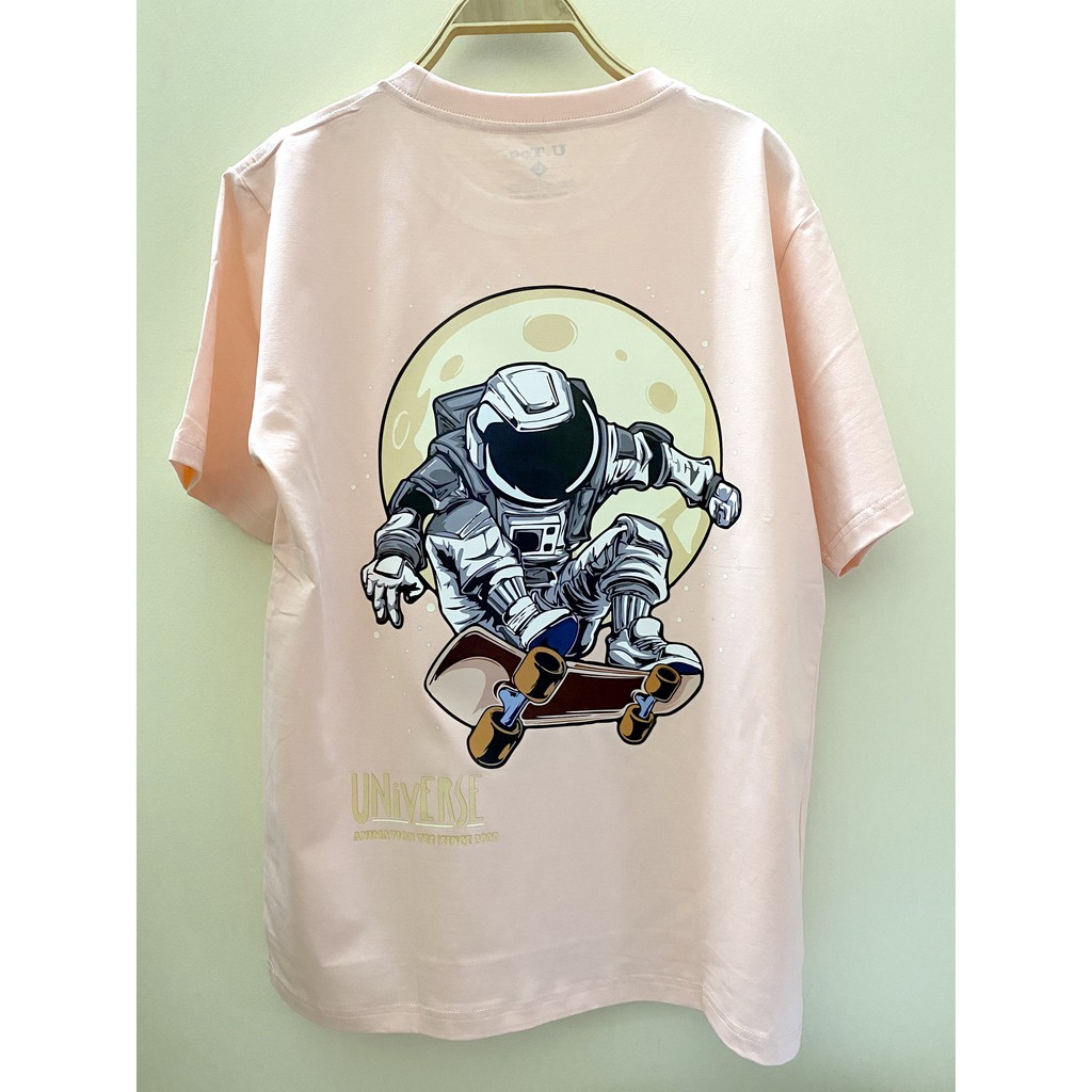 [ANI TEE] Áo Thun Cotton 100% Cực Chất Phi Hành Gia Lướt Ván Universe