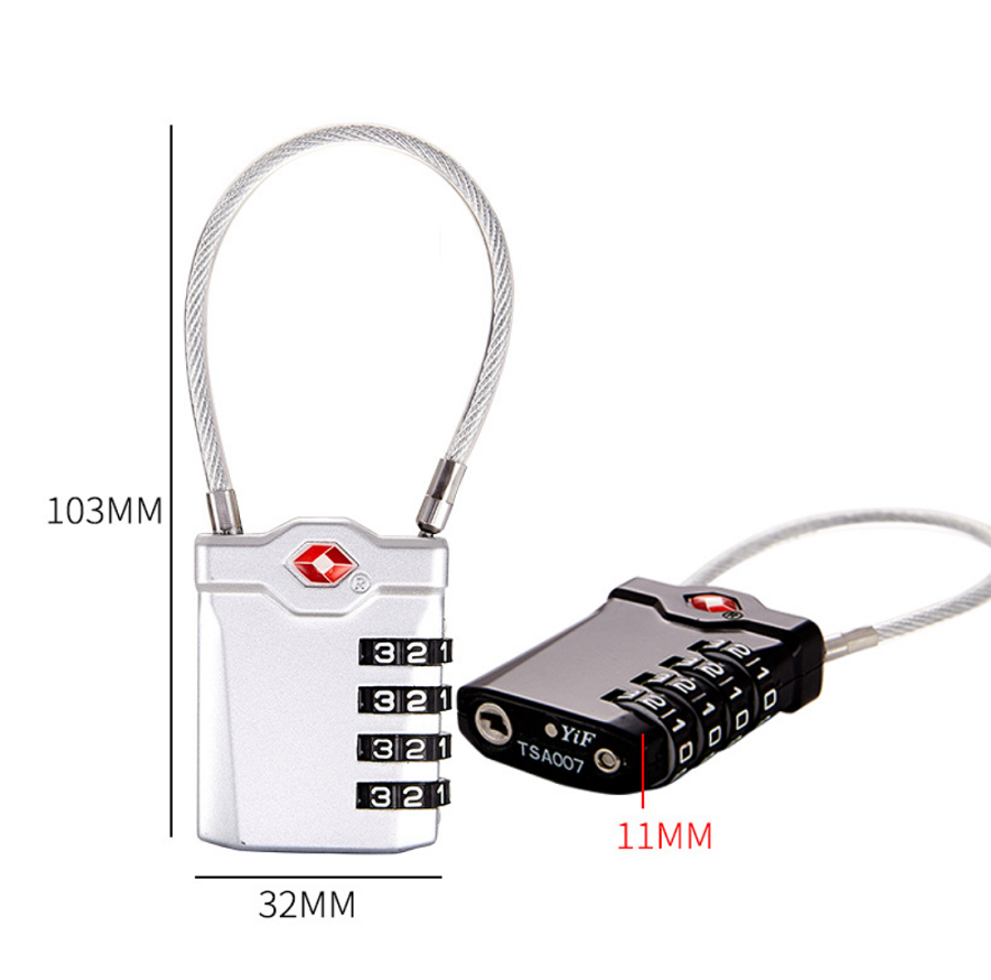 Khóa số dây chống trộm cao cấp TSA007