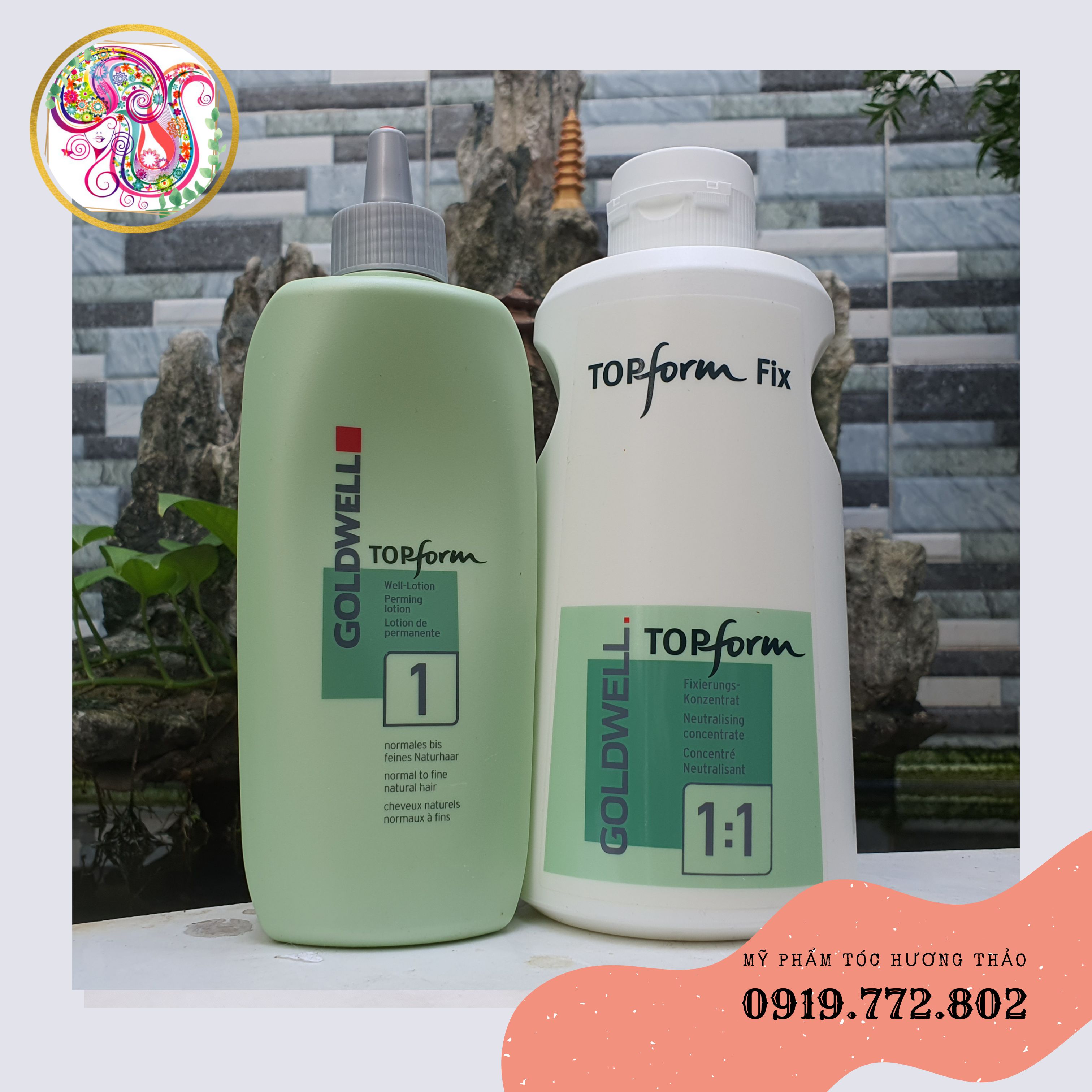(CÓ BÁN LẺ) Cặp uốn lạnh GOLDWELL TOPFORM 500ml+ 1000ml