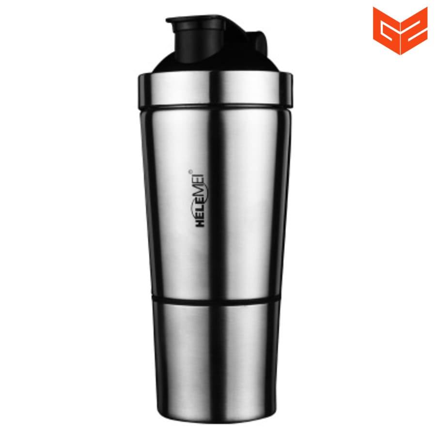 Bình nước tập Gym thể thao - Bình lắc inox