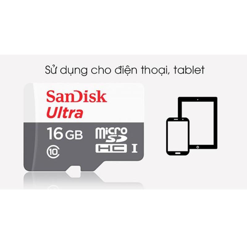Thẻ nhớ micro SD sandisk Ultra 16GB 80Mb/s SDHC
