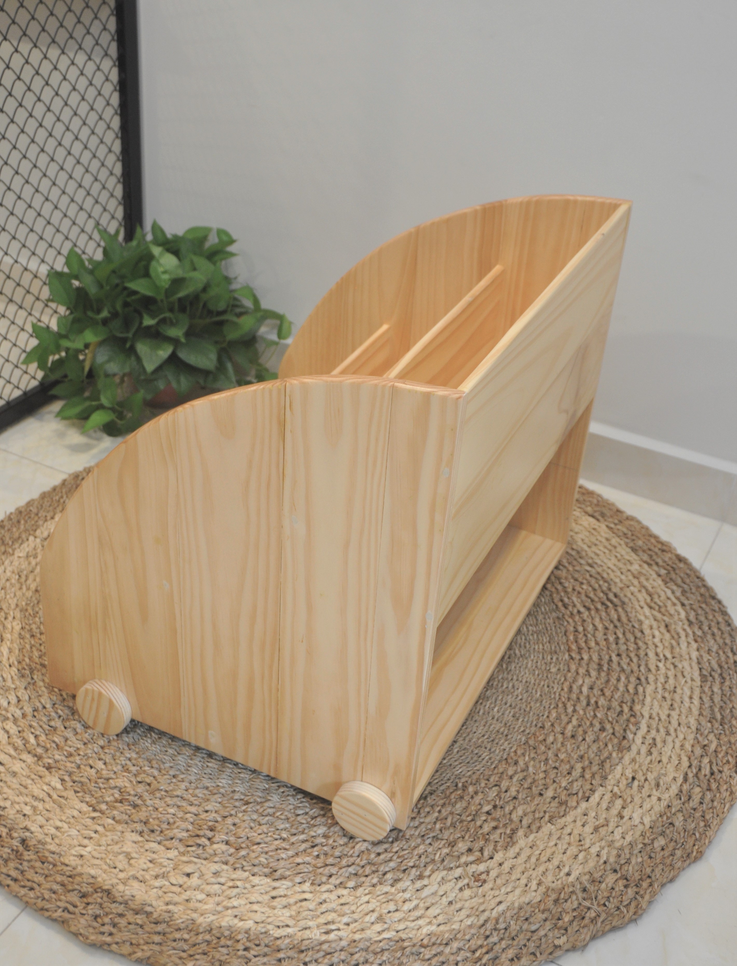 Kệ Sách Có Bánh Xe Momo II (Lớn) - Bebewood