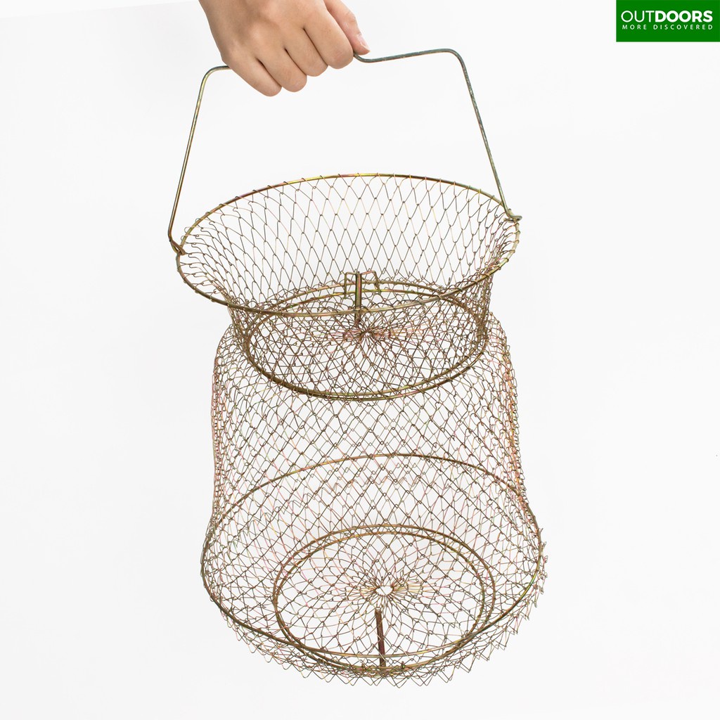 Giọ đựng cá bằng sắt chắc chắn, gấp gọn tiện lợi ( sale xả hàng )